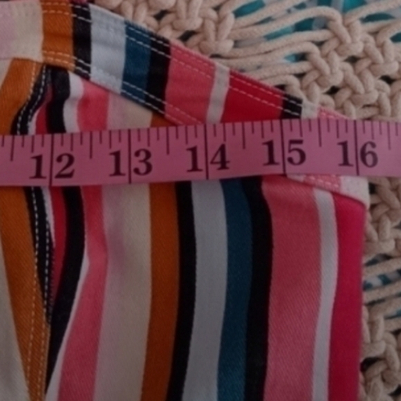 FOREVER 21 ADORABLE Striped Denim Crop Top - Picture 7 of 7